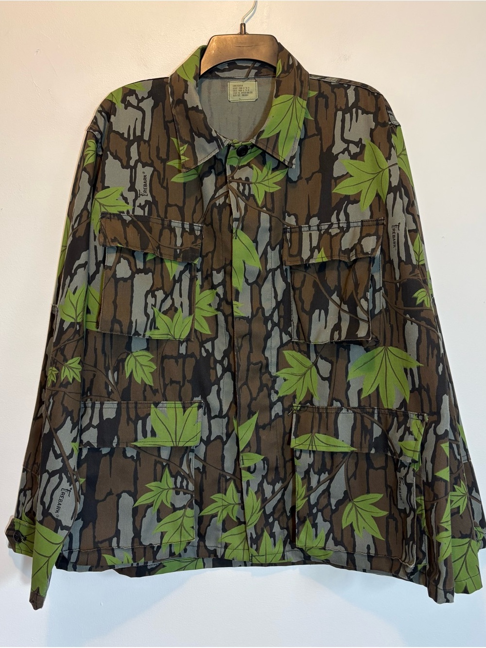 Trebark Leaf Camo BDU Military Hunting Jacket Men’s Large